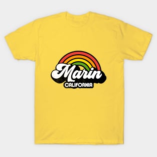 Groovy Rainbow Marin California T-Shirt